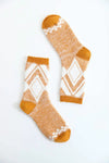 Faux Mohair Diamond Pattern Socks