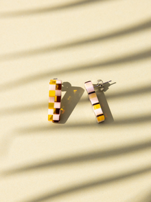  Ivy Studs - Checkered