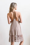 T-Back Lace Slip Dress – Romantic Lace-Trimmed Style