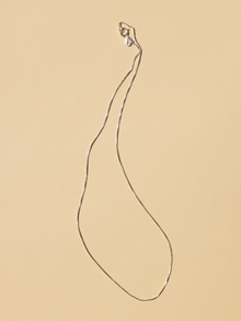  Delicate Staple Box Chain - Silver