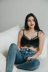 Velvet Lace Half Cami
