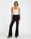 Women's Black Bell Bottom Cords
