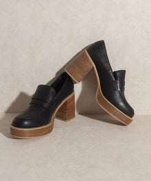  Hannah Platform Penny Loafers