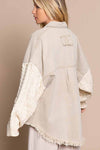 Cotton Twill Relaxed Sweater Sleeve Jacket