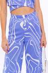 Blue Abstract Pants