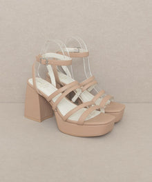  Talia - Strappy platform heel