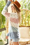 Color Block Openwork L/S Sweater