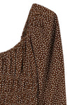 Square Neck Vintage Style Puff Sleeve Dress